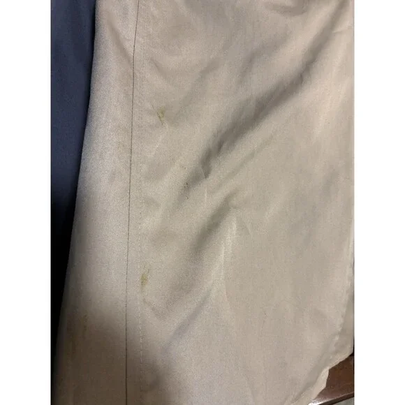 Vintage Union Made Misty Harbor Petite 4 Trench Coat Tan Plaid Lined Belted - Picture 15 of 16